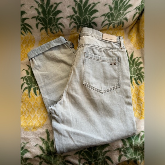 Armani Exchange Boyfriend Jeans, Distressed, Sz 29 - Picture 4 of 6